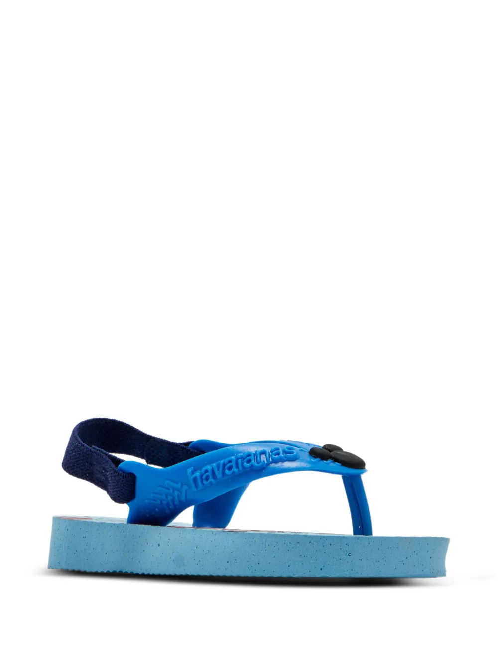 Havaianas Kids graphic-print elasticated-strap flip flops Blauw