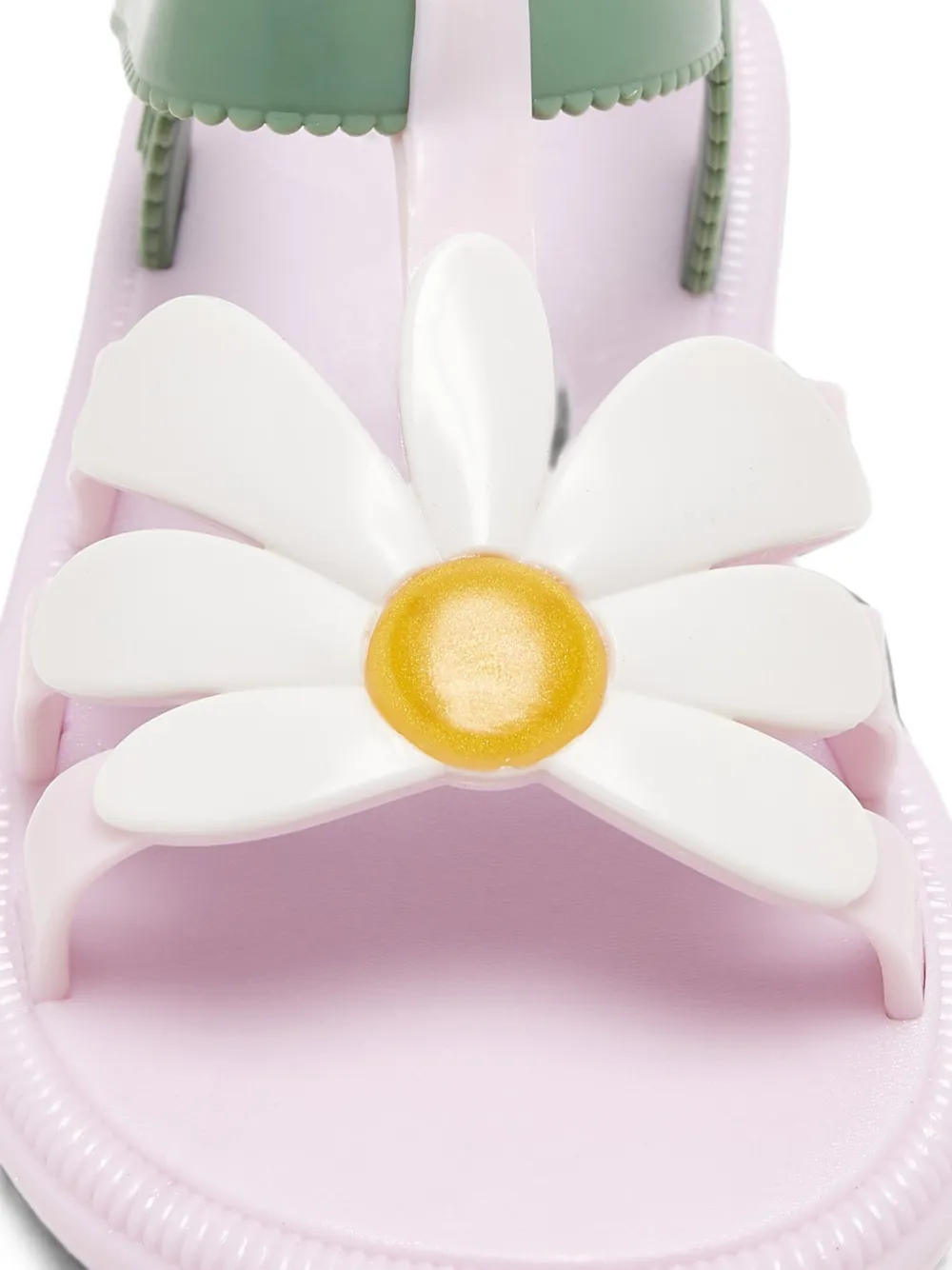 Mini Melissa Hip Bloomy floral-appliqué touch-strap sandals Roze