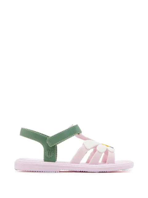 Mini Melissa Hip Bloomy floral-appliqué touch-strap sandals