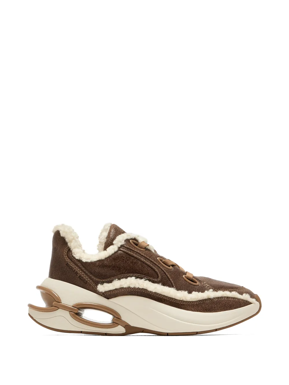 Michael Kors Toni leather sneakers - Marrone