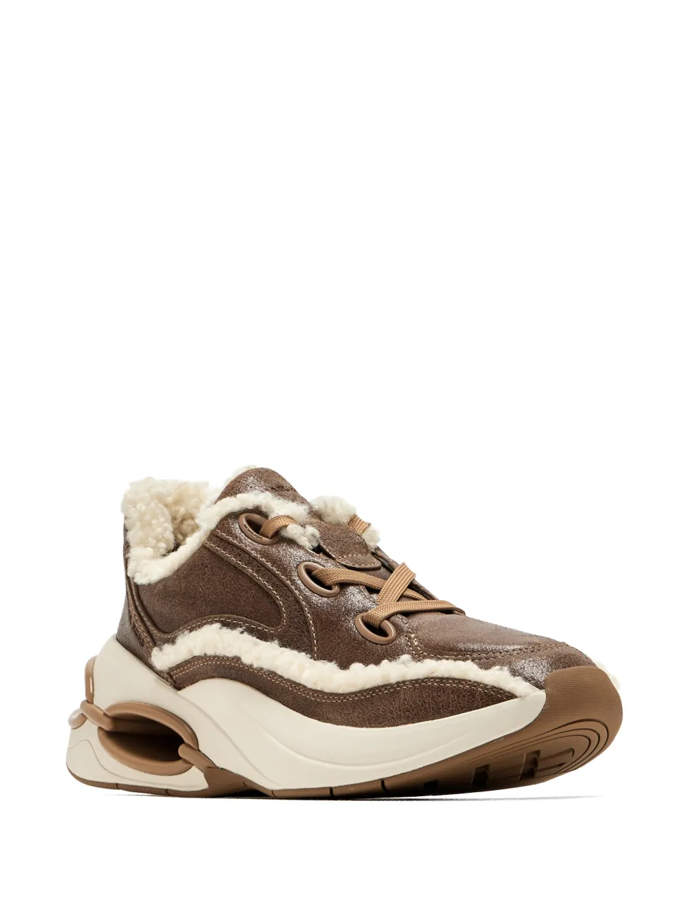 Michael Kors Toni leather sneakers Bruin