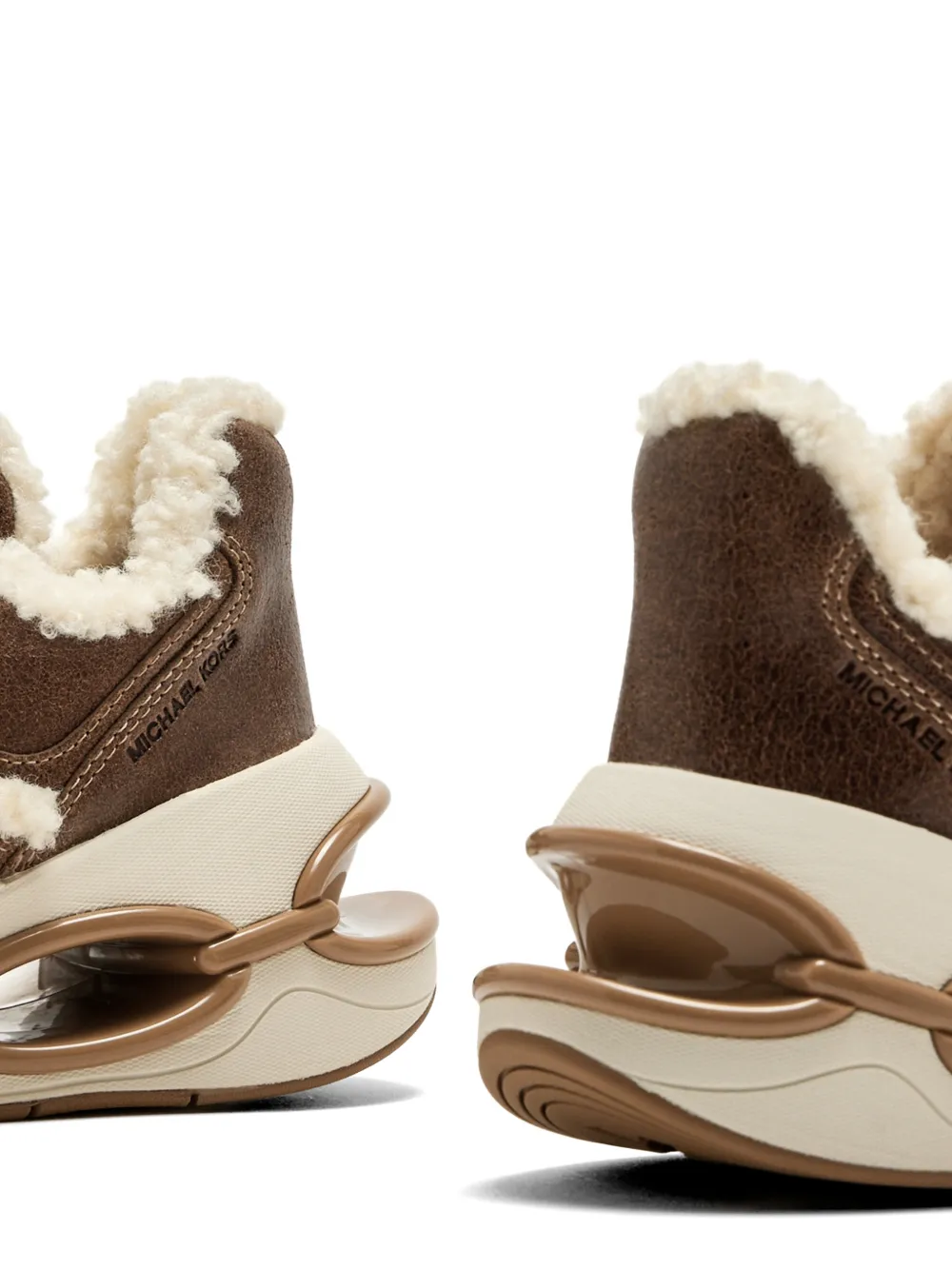Michael Kors Toni leather sneakers Bruin