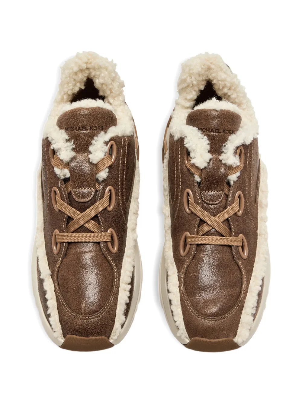Michael Kors Toni leather sneakers Bruin