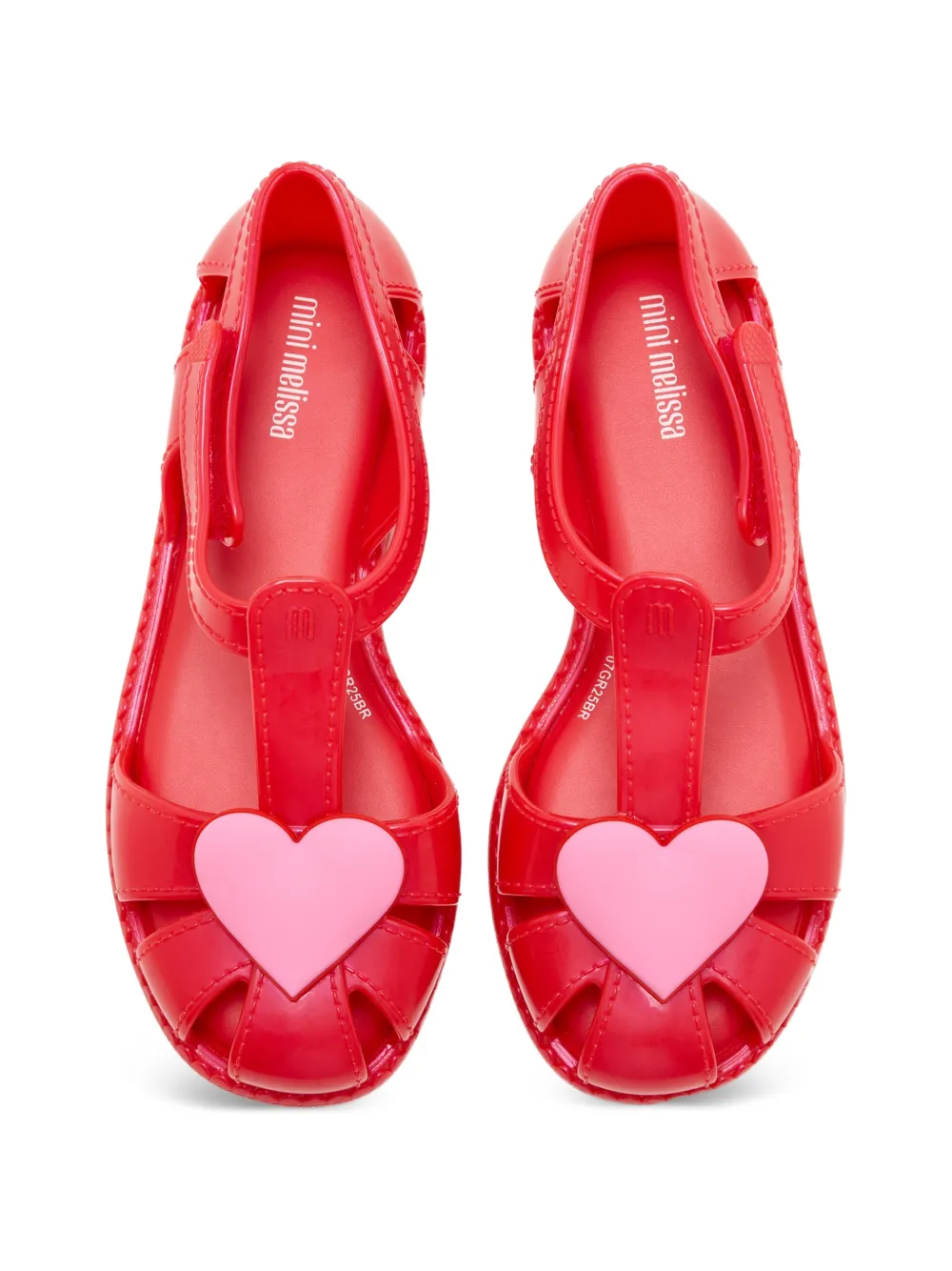 Mini Melissa Hip Heart sandalen Rood