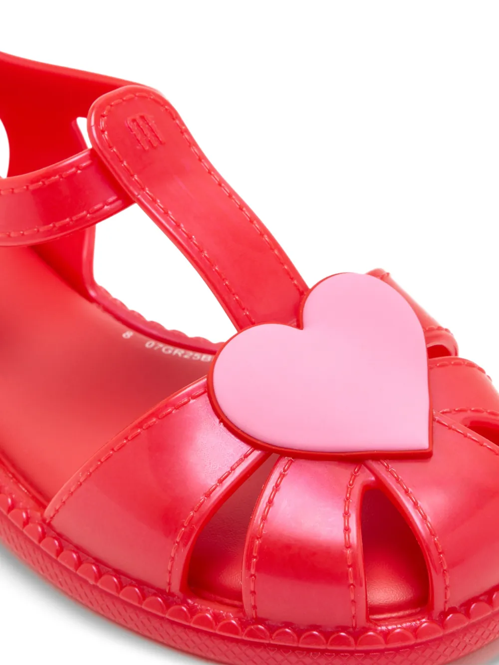 Mini Melissa Hip Heart sandalen Rood