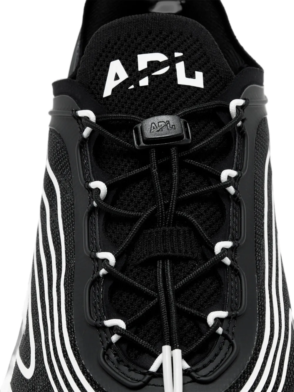 APL: ATHLETIC PROPULSION LABS wave-print toggle-fastening sneakers Zwart