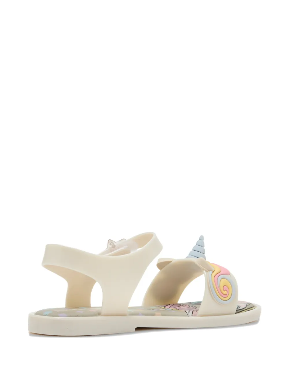 Melissa Odabash Kids unicorn-detail touch-strap sandals Beige