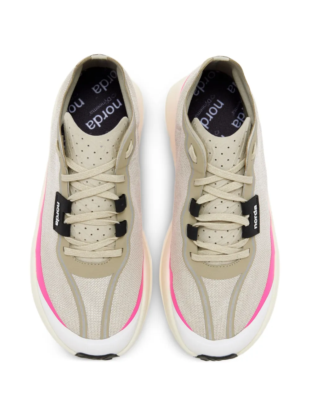 norda 005 sneakers met contrasterende afwerking Beige