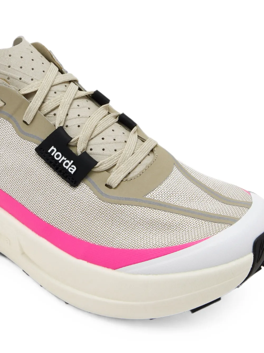 norda 005 sneakers met contrasterende afwerking Beige