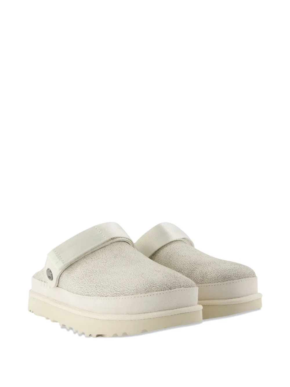 UGG Goldenstar crackle-effect mules Beige
