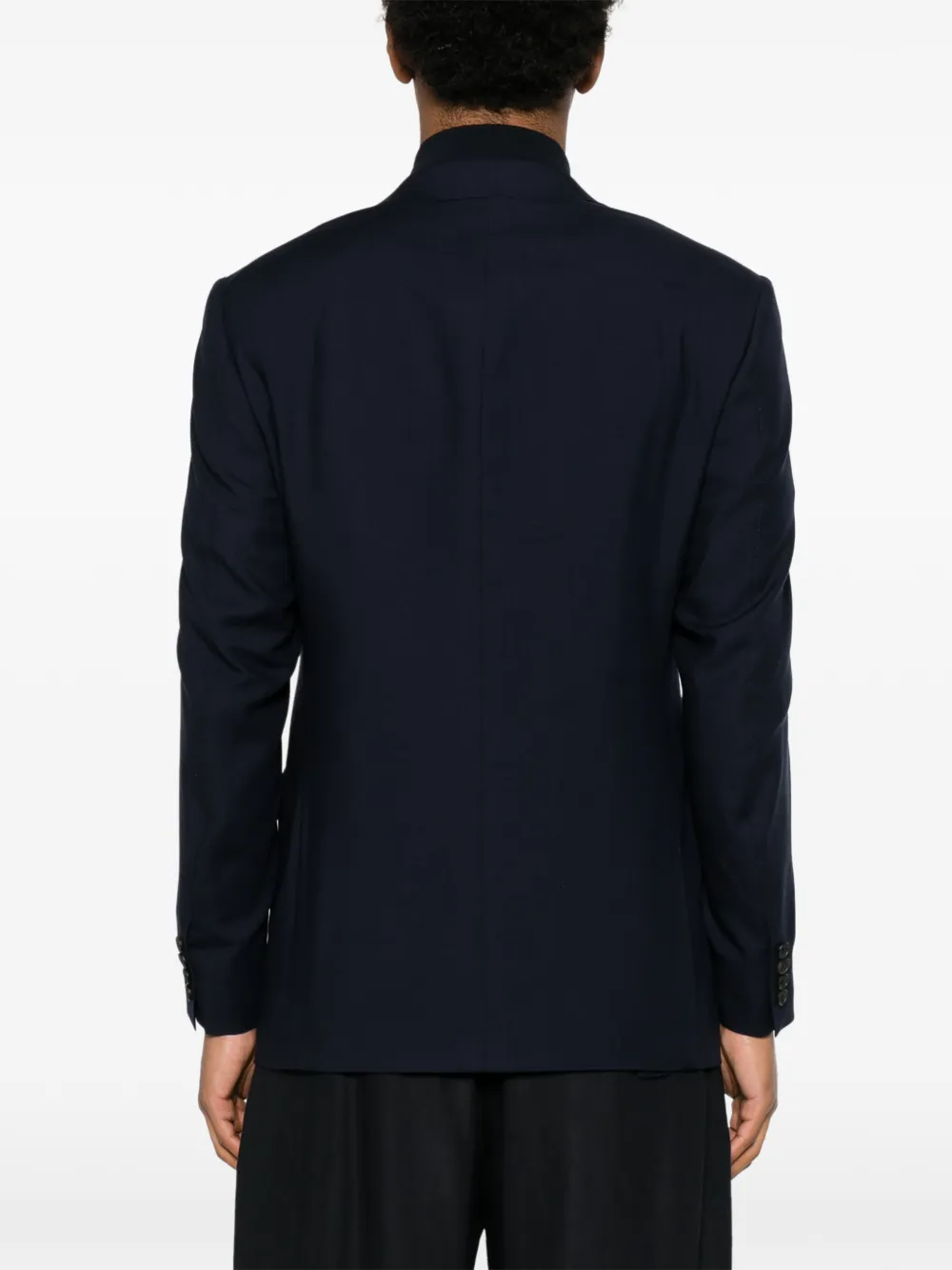 Canali Blazer met enkele rij knopen Blauw