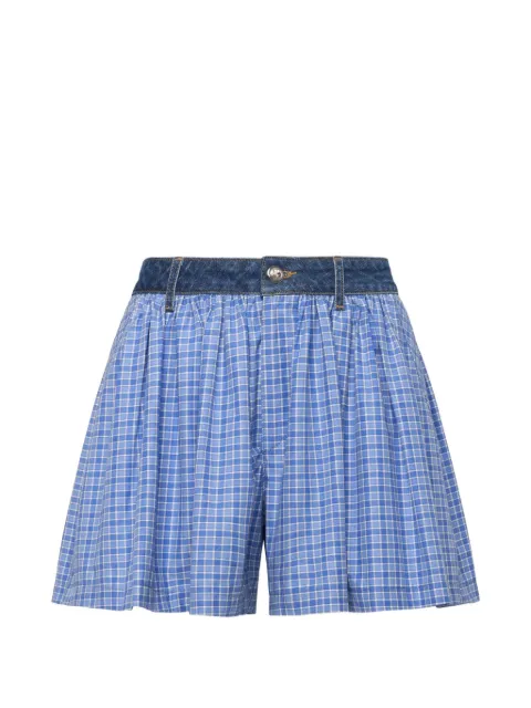 Cinq A Sept shorts Madalyn a cuadros gingham