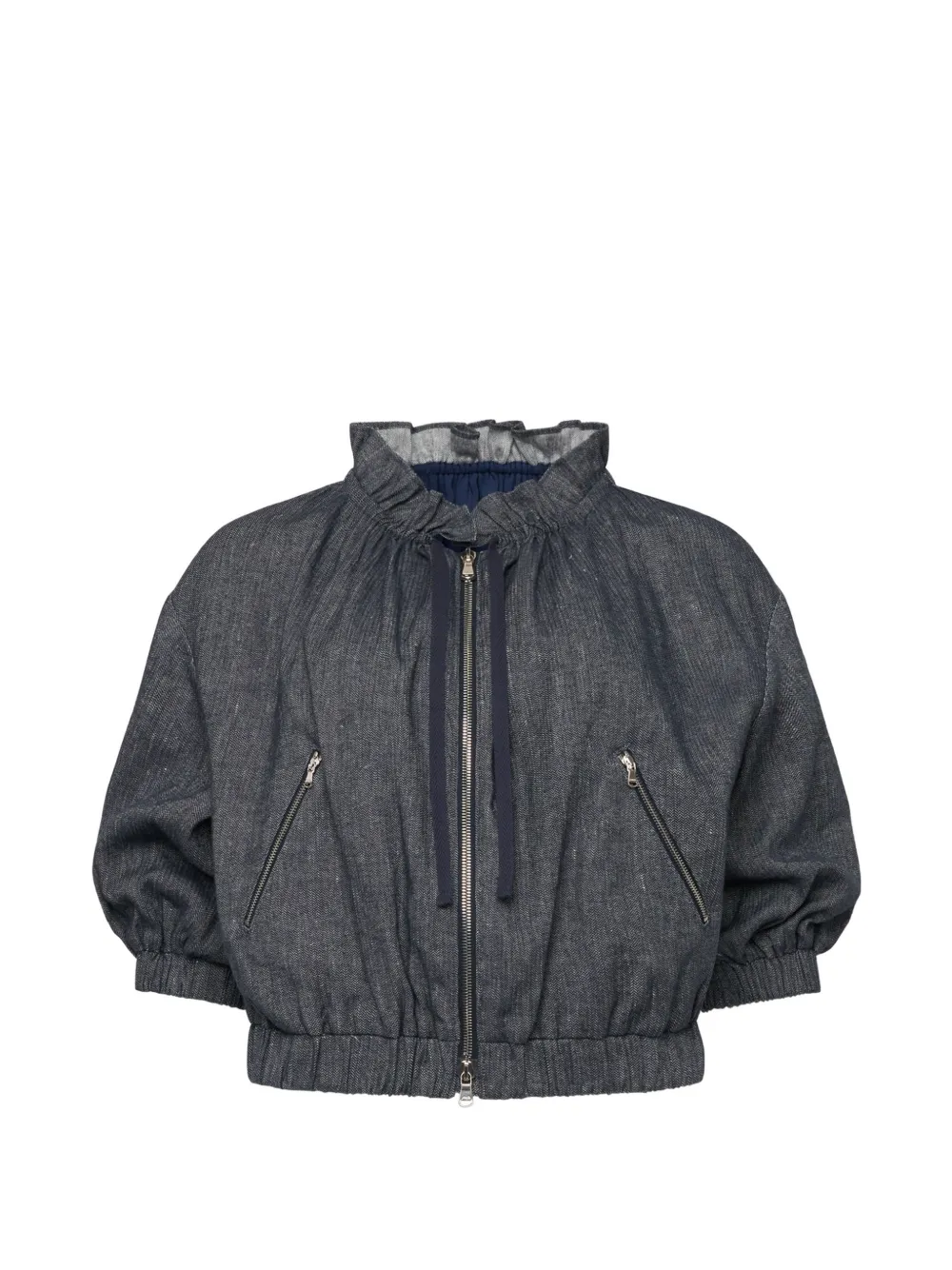 Cinq A Sept Giacca con ruches - Blu