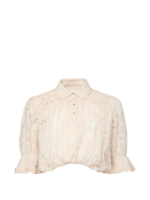 Cinq A Sept Cazi floral-lace top