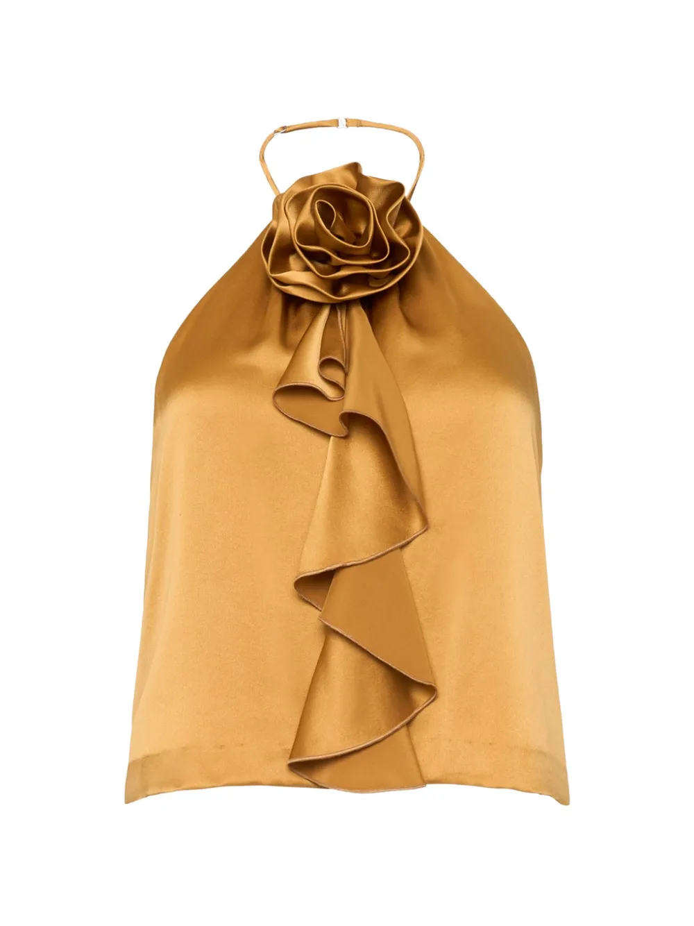 Cinq A Sept Top Hallie con ruches - Giallo