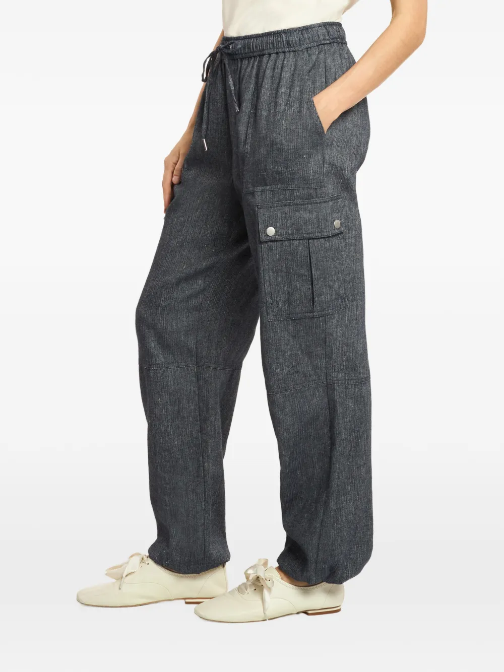 Cinq A Sept Broek met trekkoord Blauw
