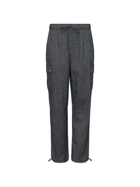 Cinq A Sept pantalones cargo con cordones en la pretina