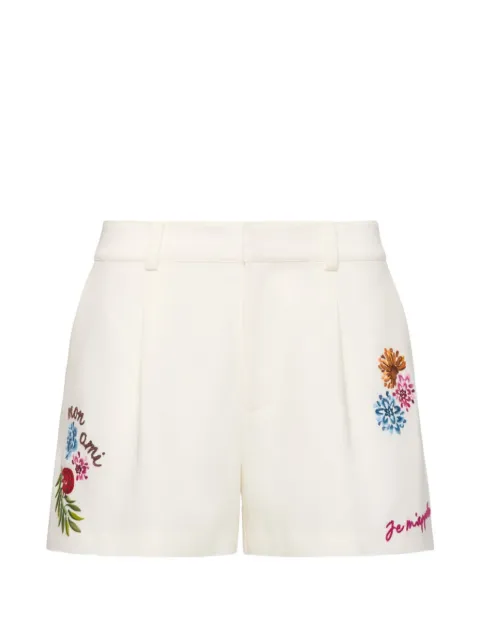 Cinq A Sept Celeste Vine embroidered shorts