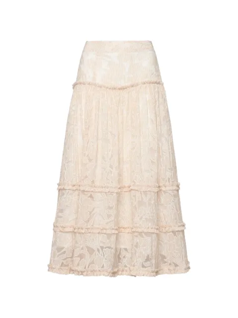 Cinq A Sept — Suki tiered floral-lace skirt