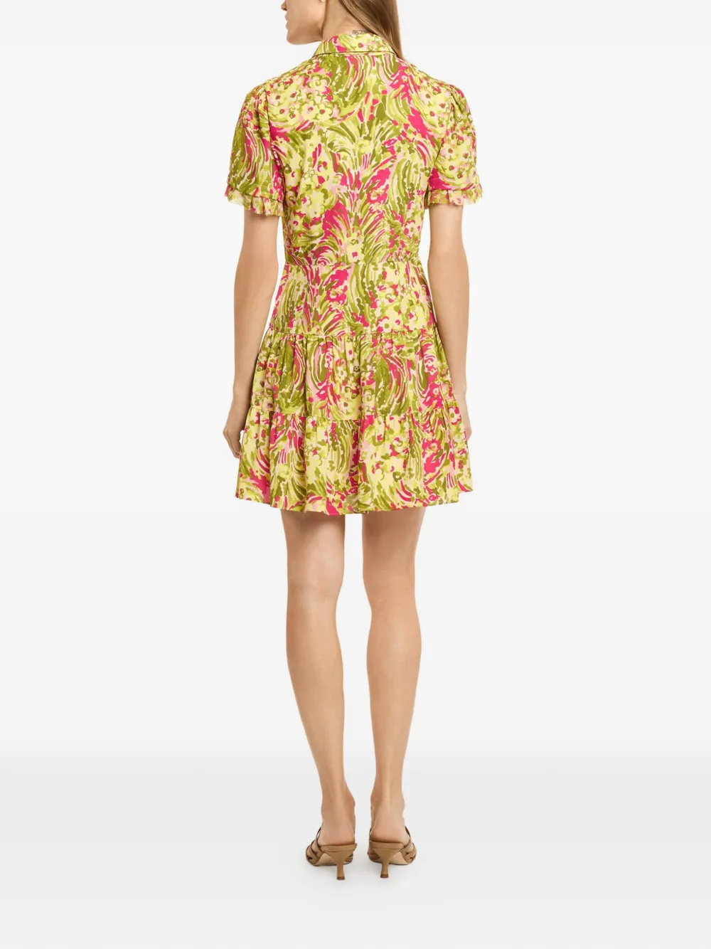 Cinq A Sept Jurk met bloemenprint Roze