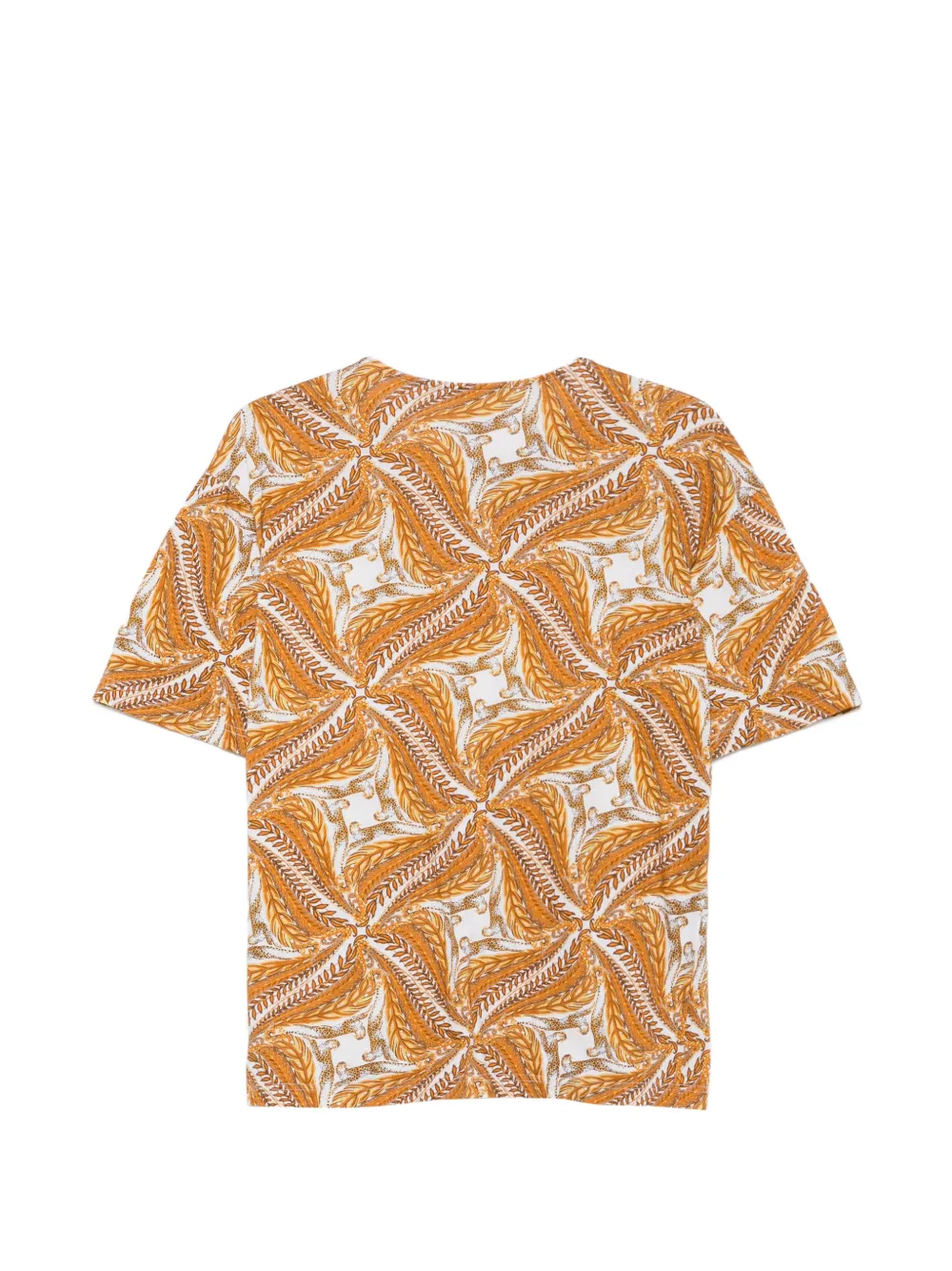Ferragamo Pre-Owned 1980s leopard-print T-shirt and skirt - Arancione