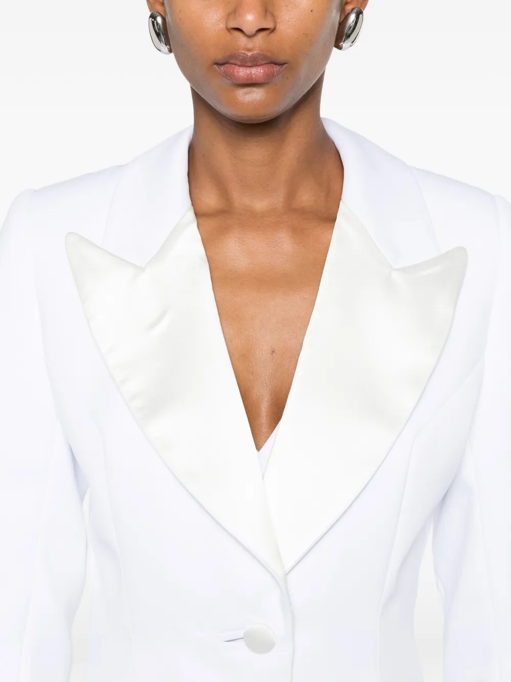 MITILIANE COUTURE Blazer met puntige revers Wit