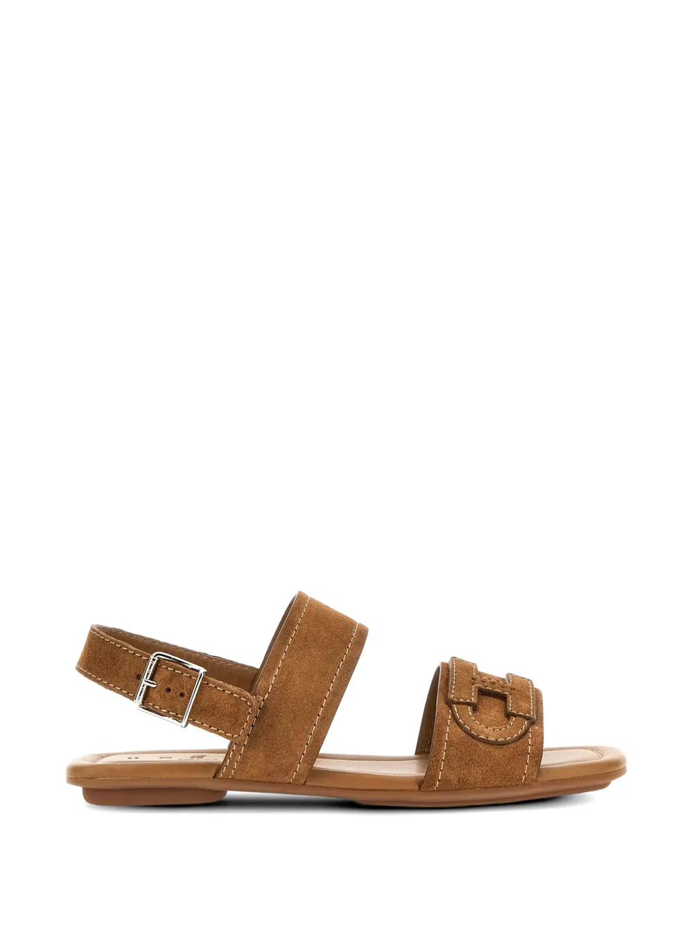 Hogan H685 logo-appliqué sandals - Marrone