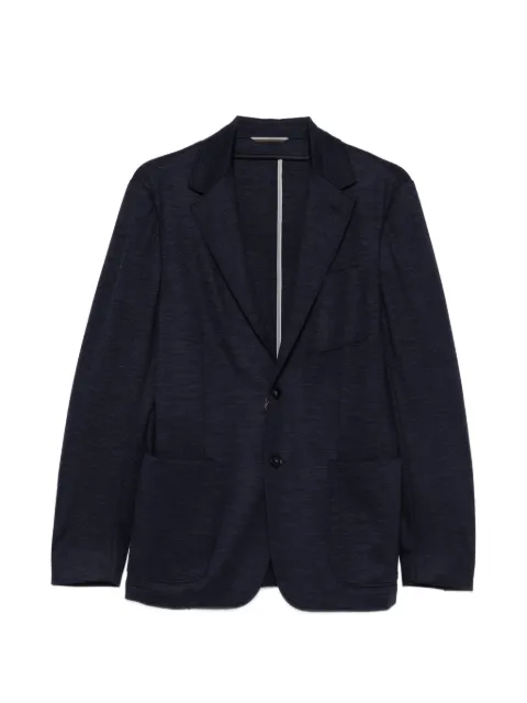 Canali wool patch-pocket blazer