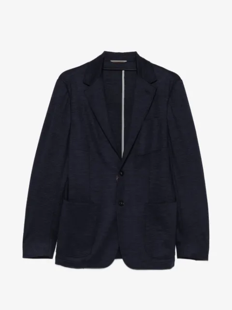 Canali wool patch-pocket blazer