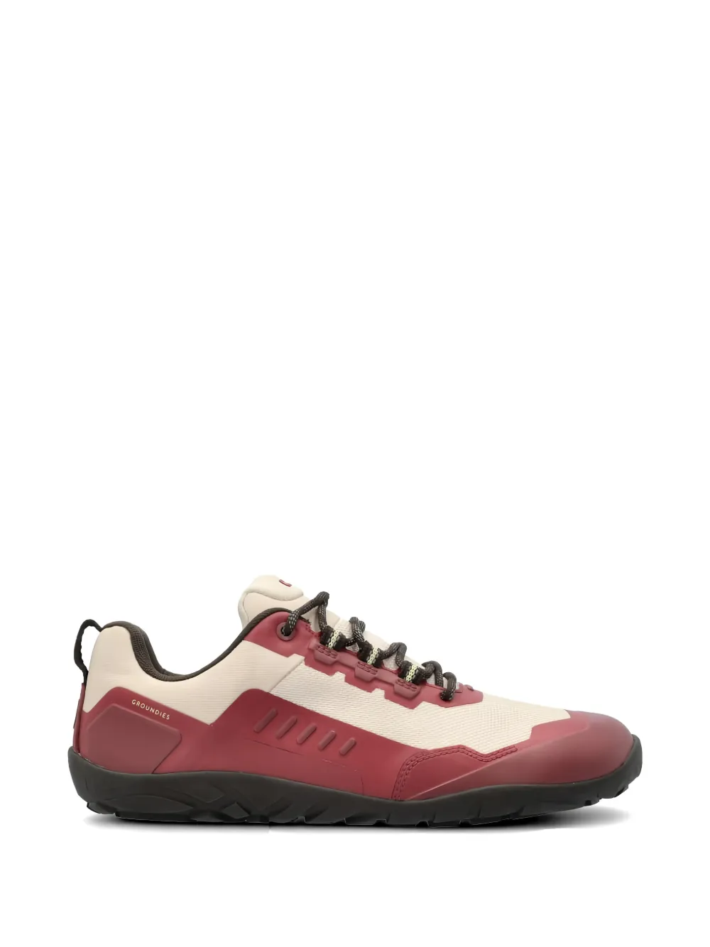 GROUNDIES lace-up panelled sneakers - Marrone