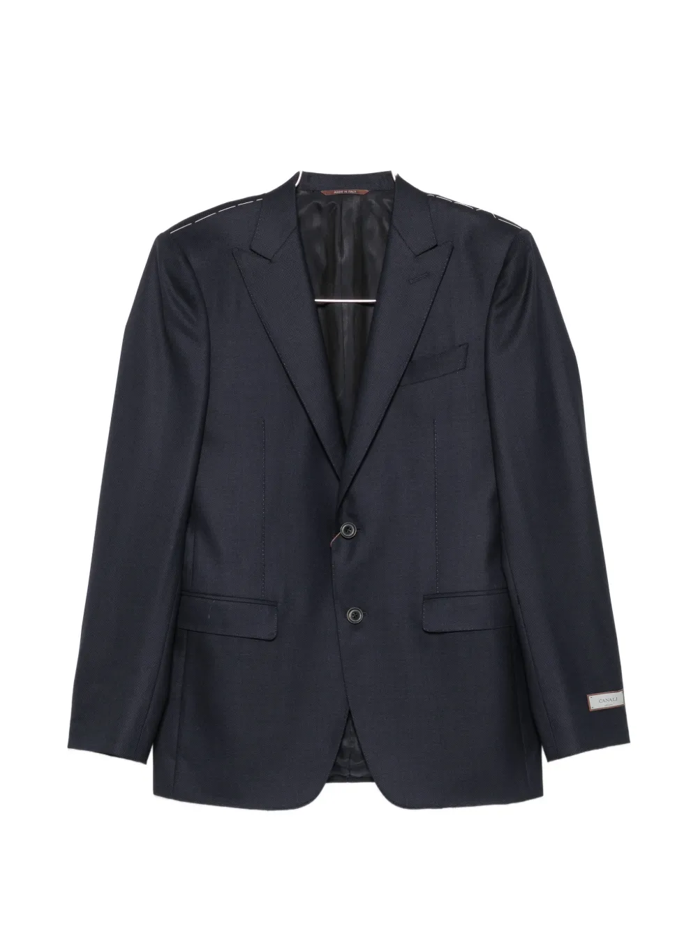 Canali wool single-breasted suit - Blu