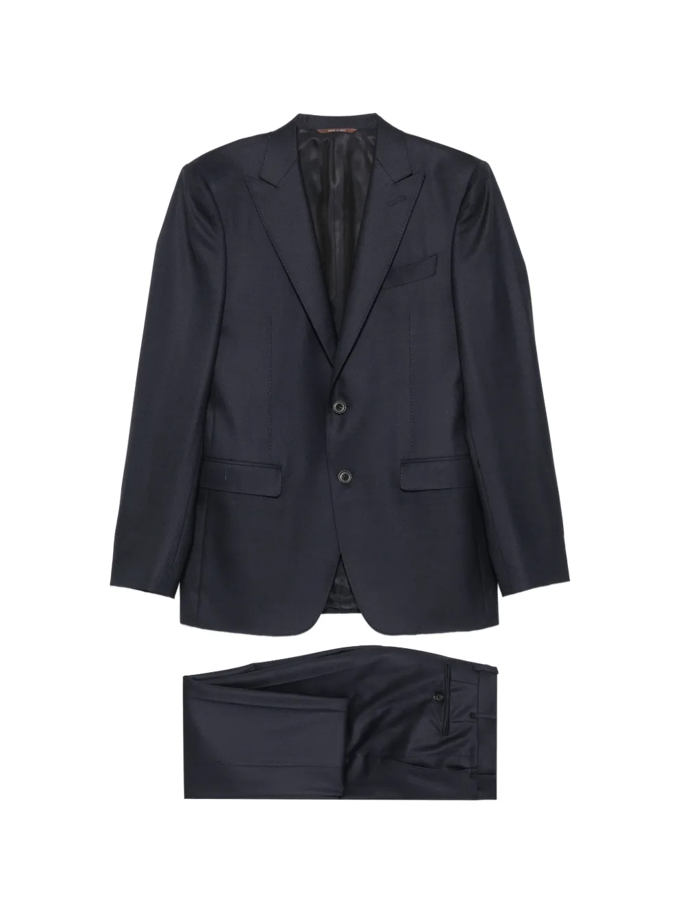 Canali wool single-breasted suit - Blu