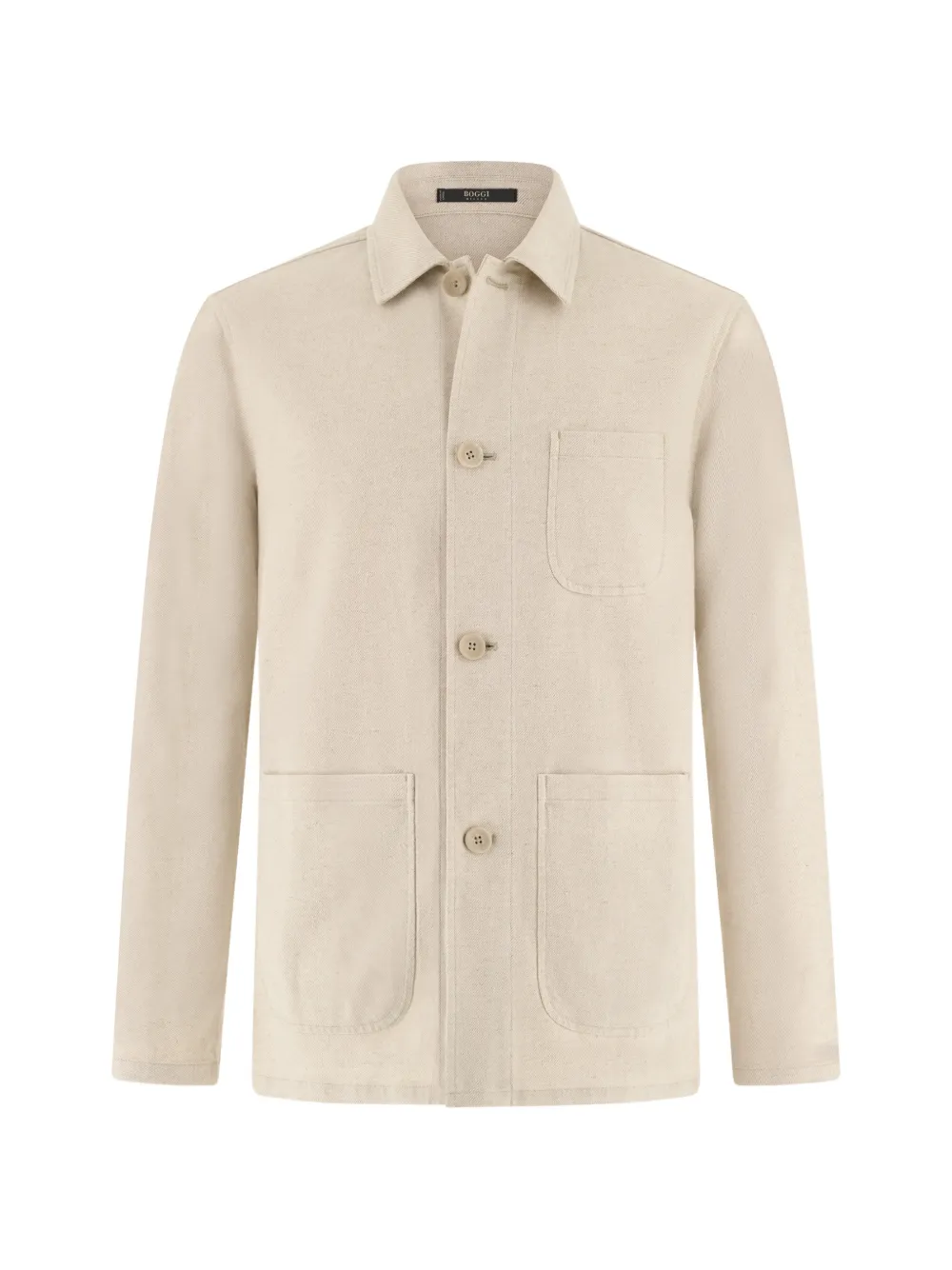 Boggi Milano patch-pocket overshirt - Toni neutri