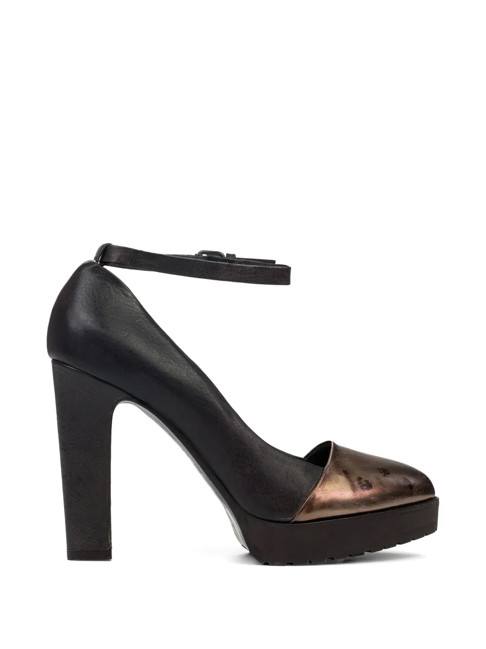 Brunello Cucinelli ankle-strap platform sandals - Marrone