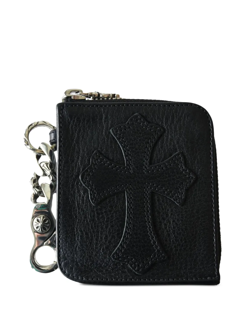 Chrome Hearts Cemetery Cross patch wallet - Nero