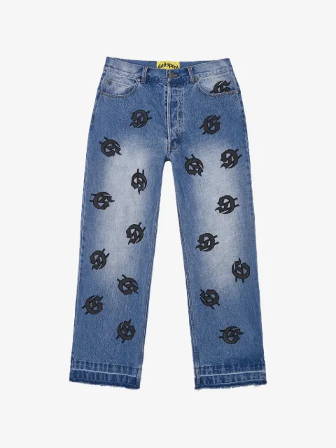 GODSPEED Infinity V2 logo-patch jeans