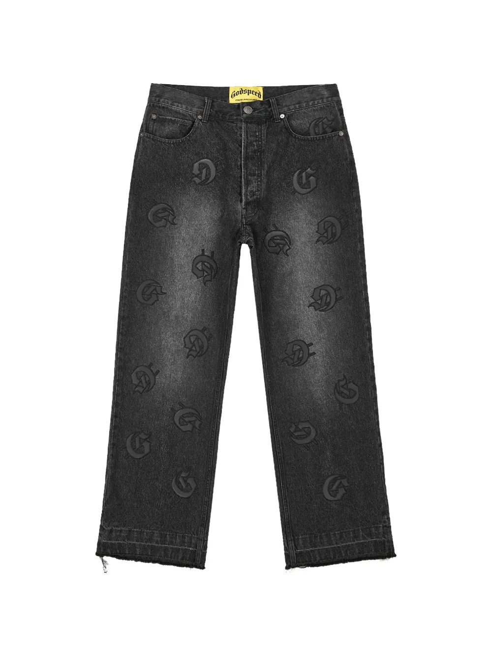 GODSPEED Infinity V2 logo-print jeans - Nero