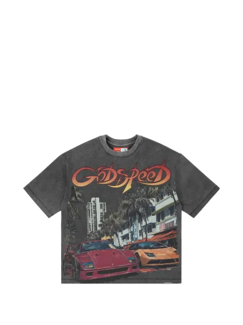 GODSPEED T-shirt South Beach Drive Miami Superrun con stampa grafica