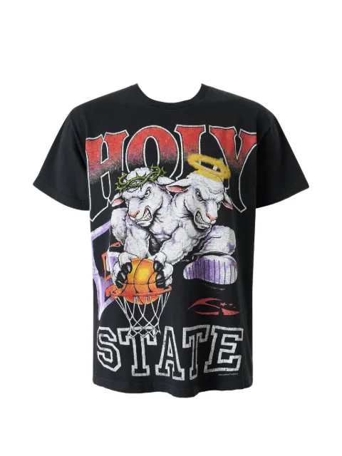HELLSTAR футболка 2 Lambs Holy State с принтом