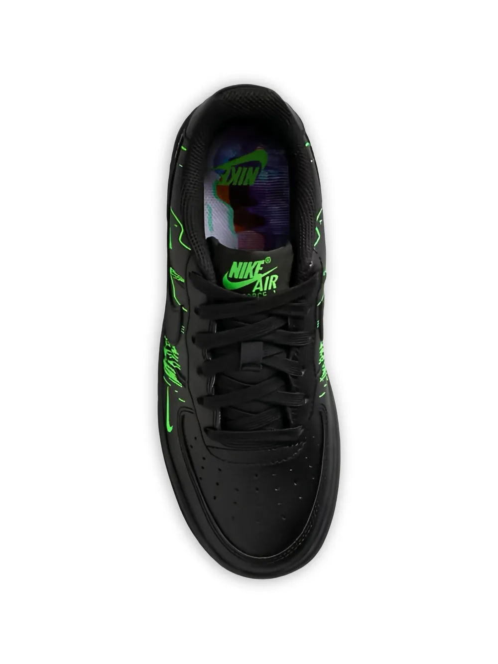 Nike Kids Air Force 1 Low "Matrix" sneakers Zwart