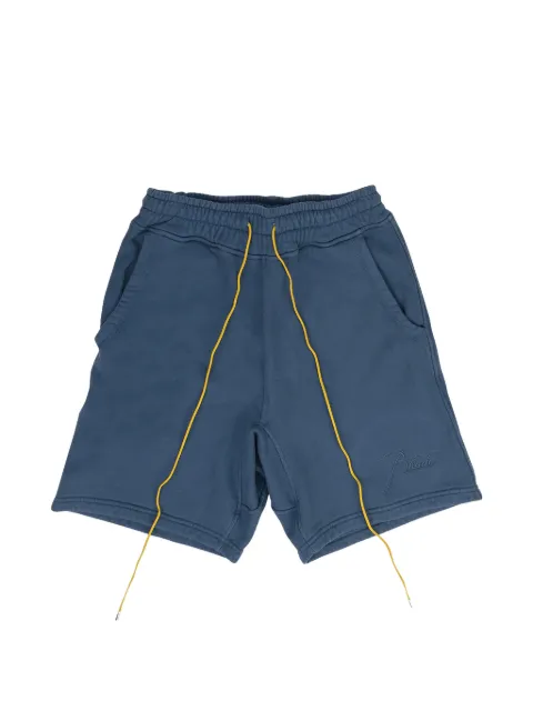 RHUDE logo-embroidered drawstring shorts
