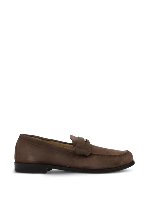RHUDE logo-plaque suede loafers