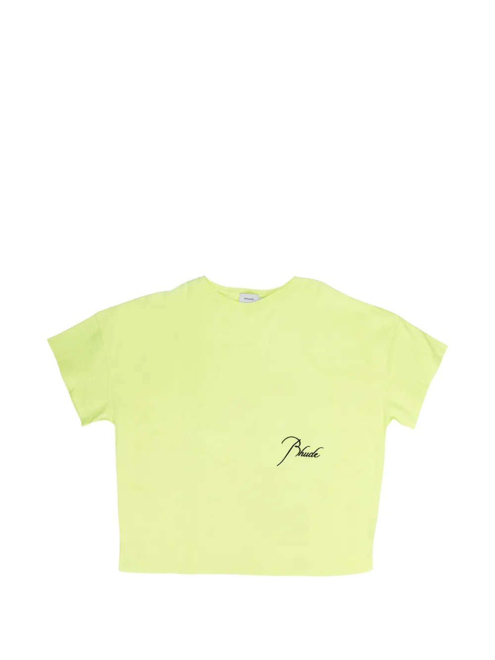 RHUDE logo-print Reverse T-shirt - Gelb