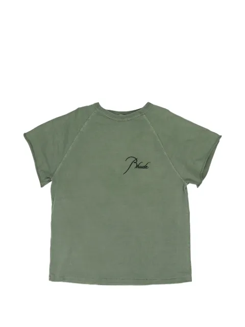 RHUDE raglan-sleeve logo-print T-shirt