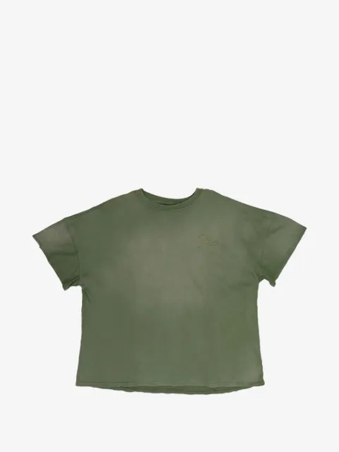 RHUDE Reverse logo-embroidered t-shirt