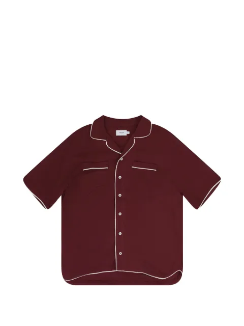 RHUDE piping-detail short-sleeve shirt