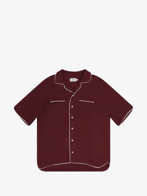 RHUDE chemise manches courtes à passepoil
