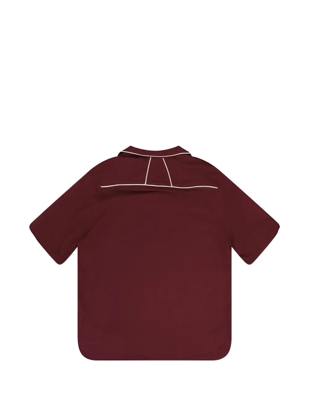 RHUDE Overhemd met afwerking en korte mouwen Rood