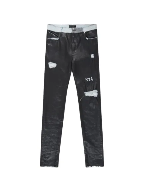 RTA Bryant coated-distressed jeans