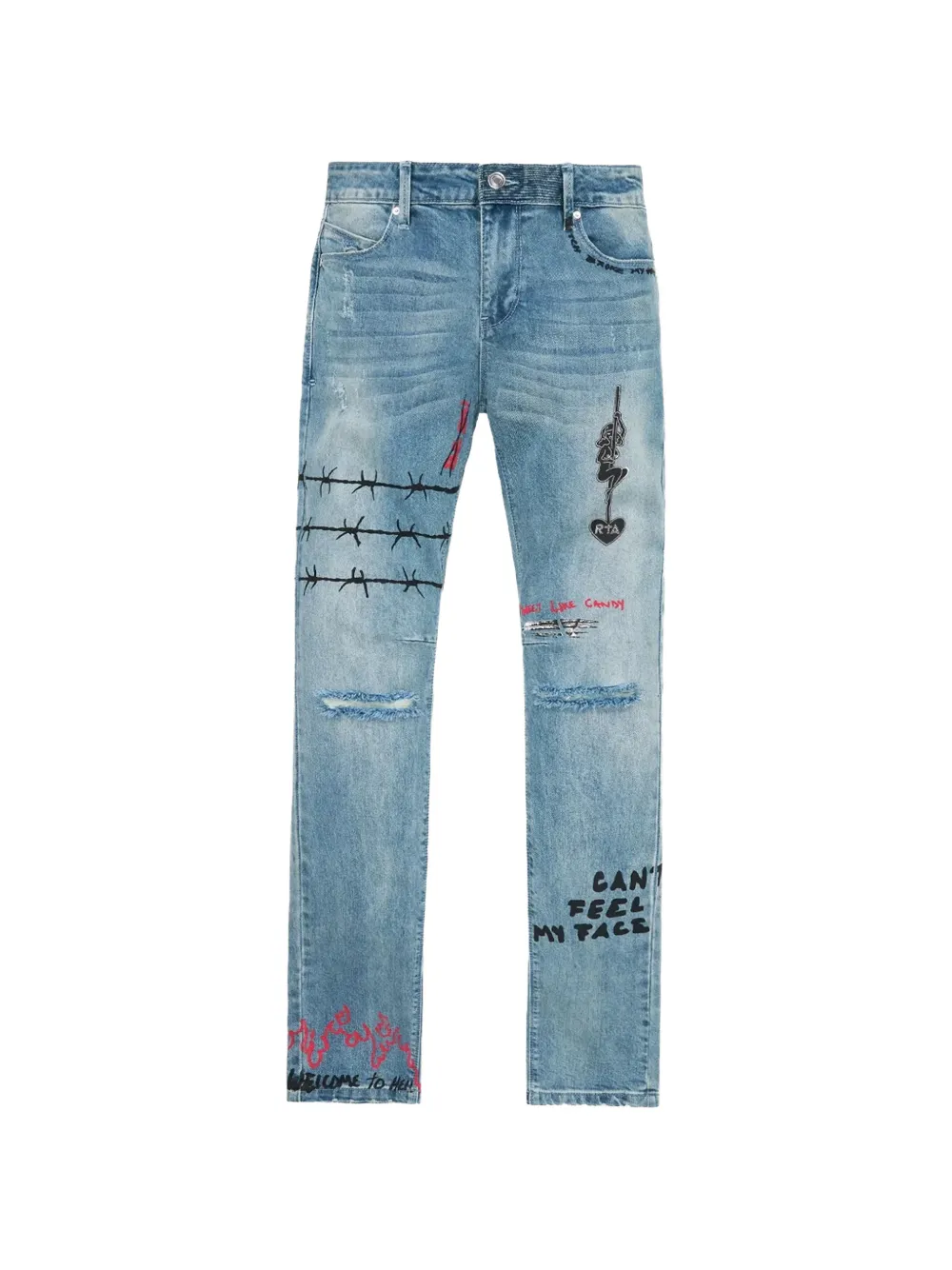 RTA Bryant skinny-fit jeans - Blu